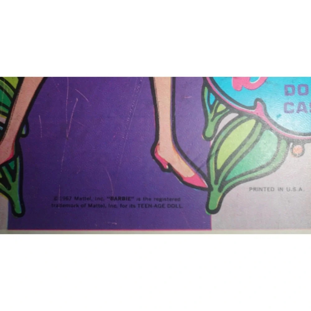 Barbie Doll Case Vintage 1967 Mattel Toy Makers #1007 Psychedelic Barbie image - Picture 9 of 13